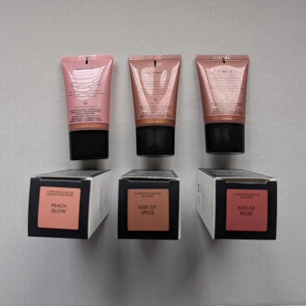 bareMinerals Blonzer Kiss‎ of Spice Kiss of Rose Highlighting Blush Peach Glow